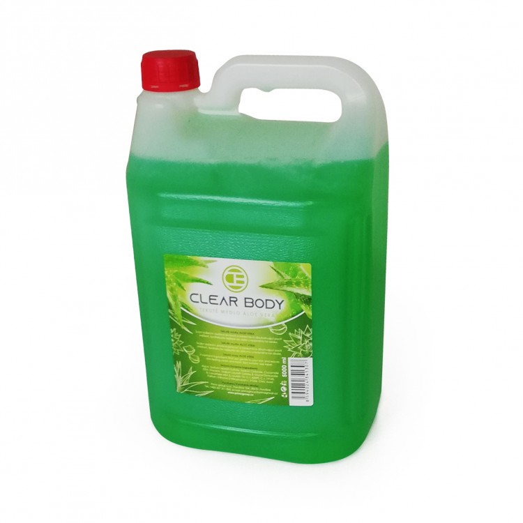 Tek.mýdlo Clear Body Aloe vera 5l | Toaletní mycí prostředky - Tekutá mýdla - Bez dávkovače